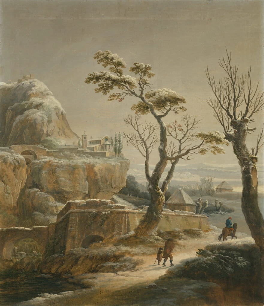 Vincenzo Martinelli-Paesaggio sotto la neve - Pinacoteca Nazionale di Bologna